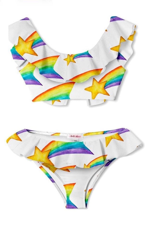Swimsuit- 2 pieces shooting star