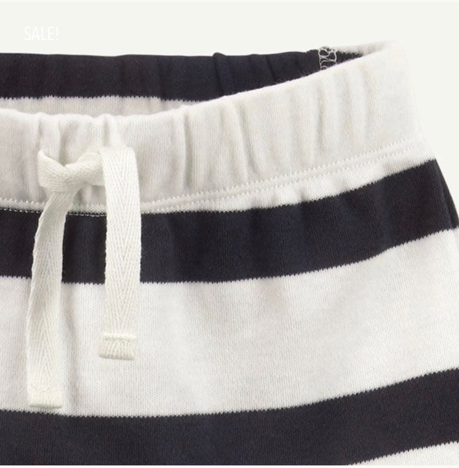 White Stripe organic cotton Pants