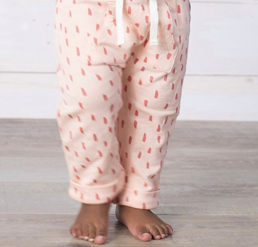 Pink Dash Print Legging