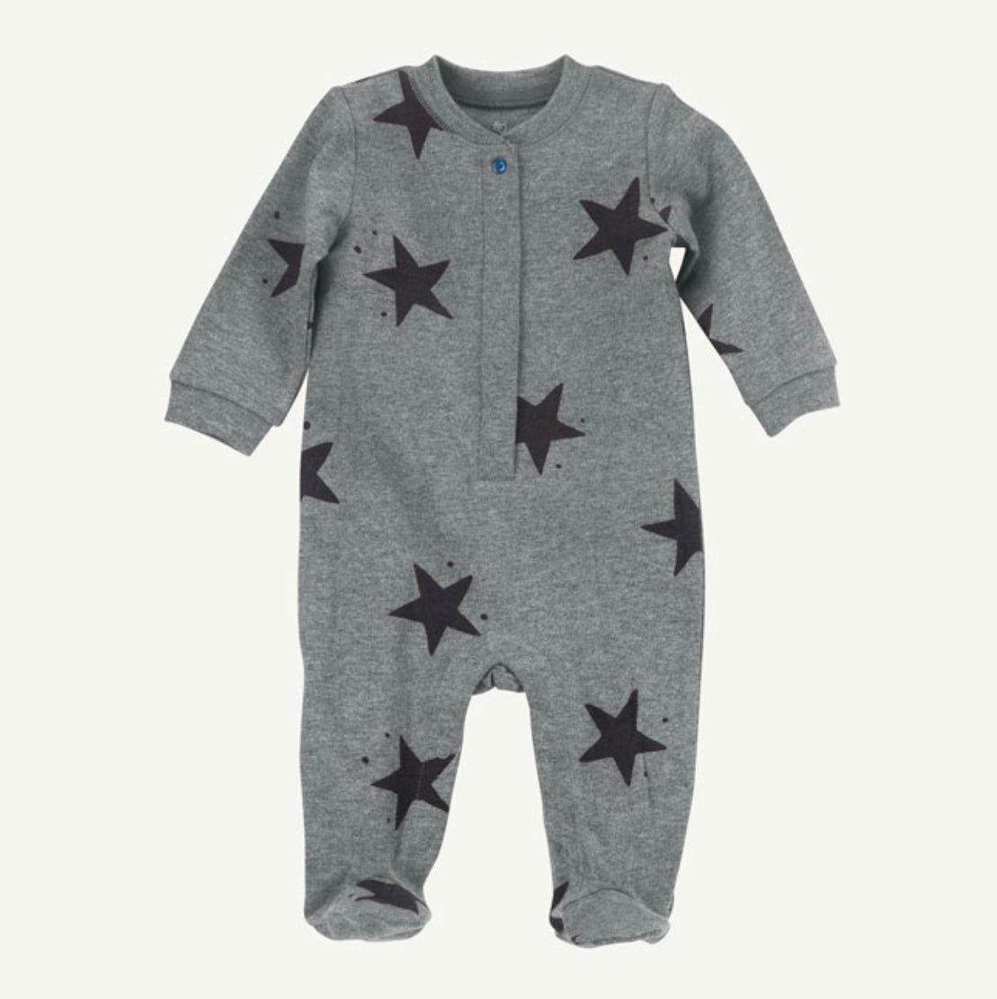 Grey Star Print Onsie