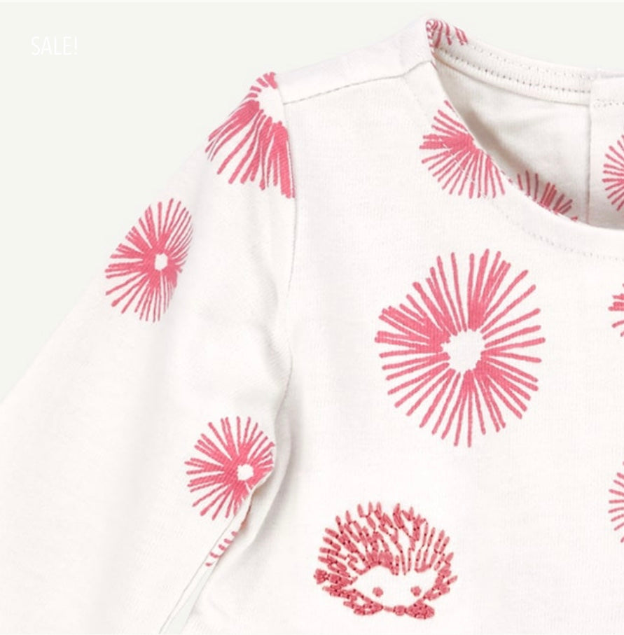 Pink Floral Print Dress with Diaper Cover