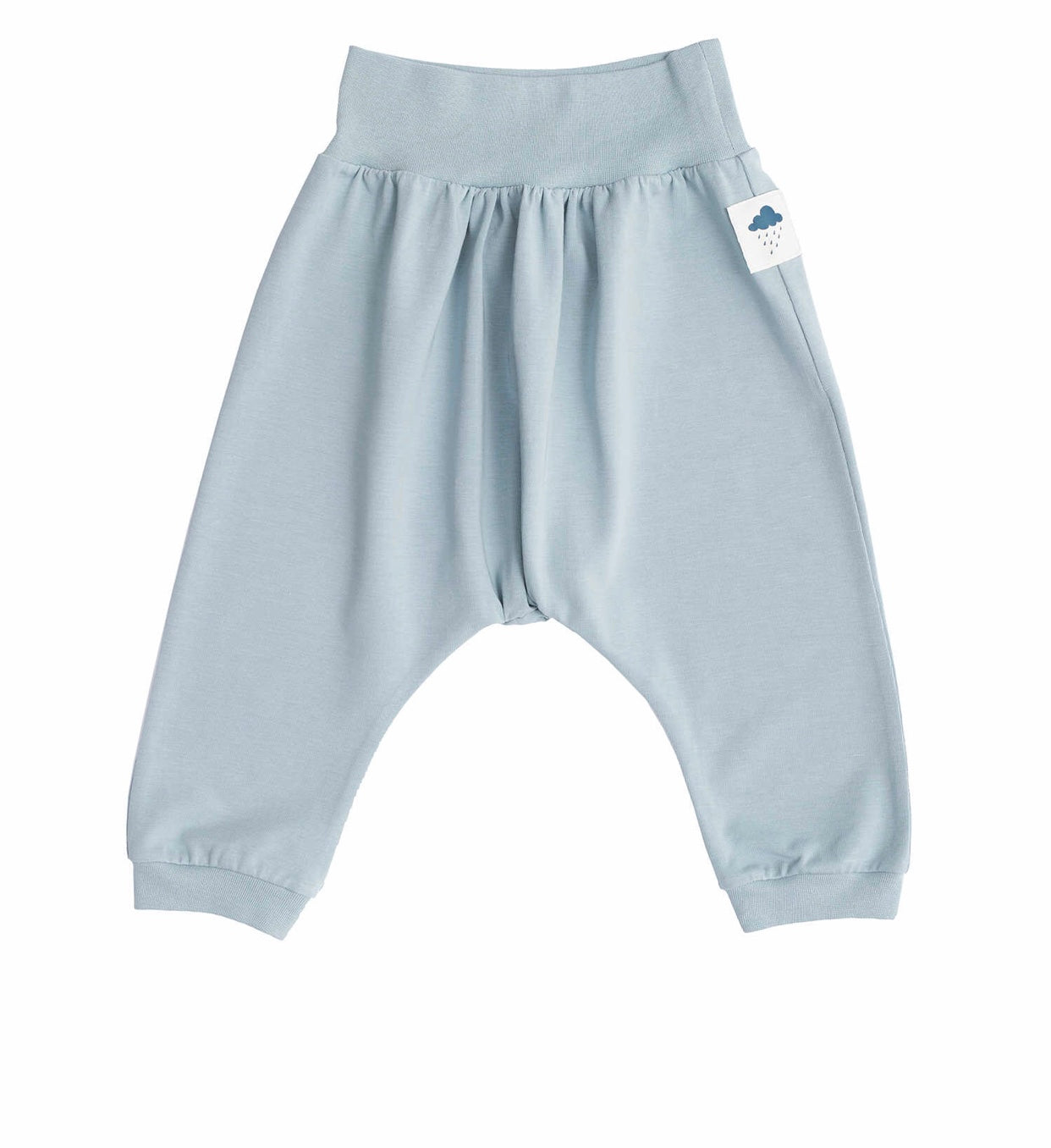 Pull On Hareem Trousers, Stone Blue