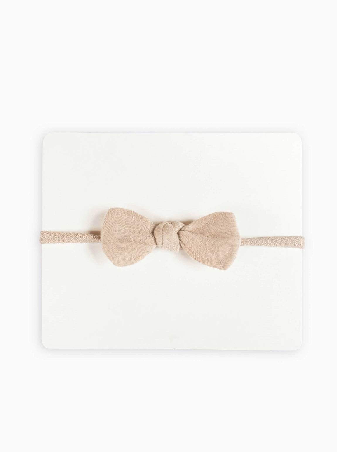 Muslin Bow Headband | Clay