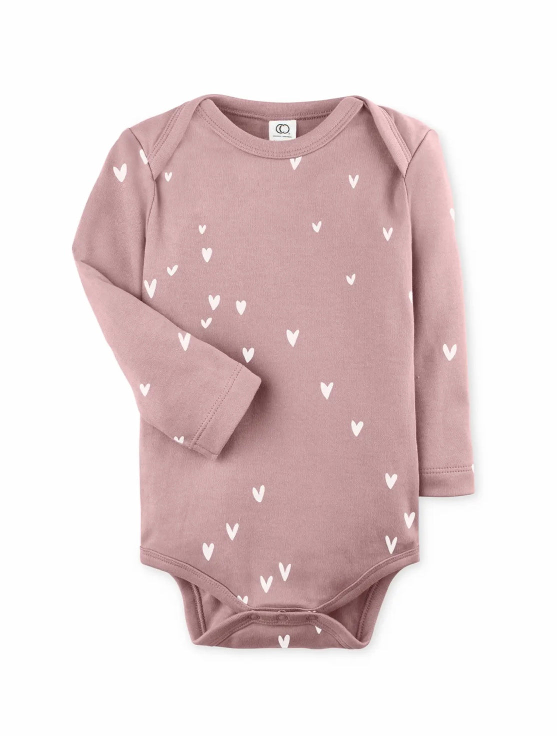 Organic Cotton Bodysuit  - Heart Print