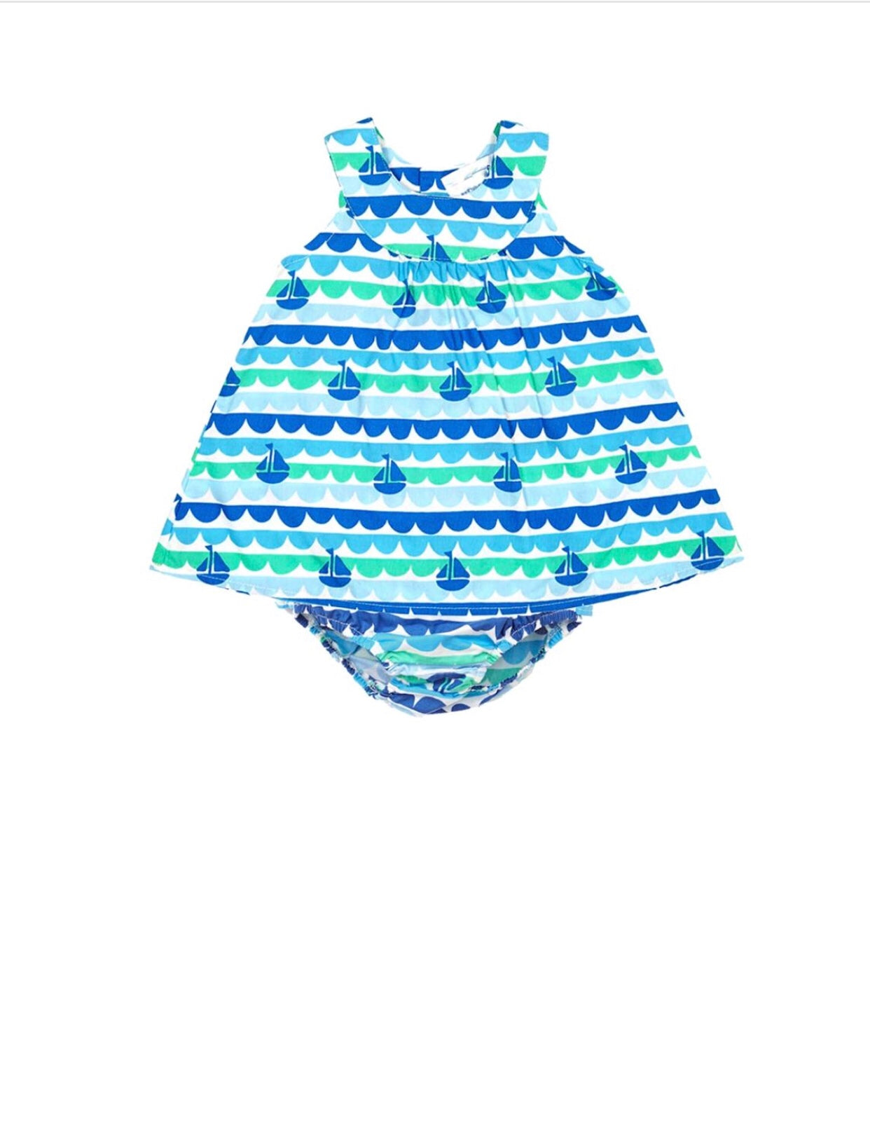 Baby girl Navy Boat dress