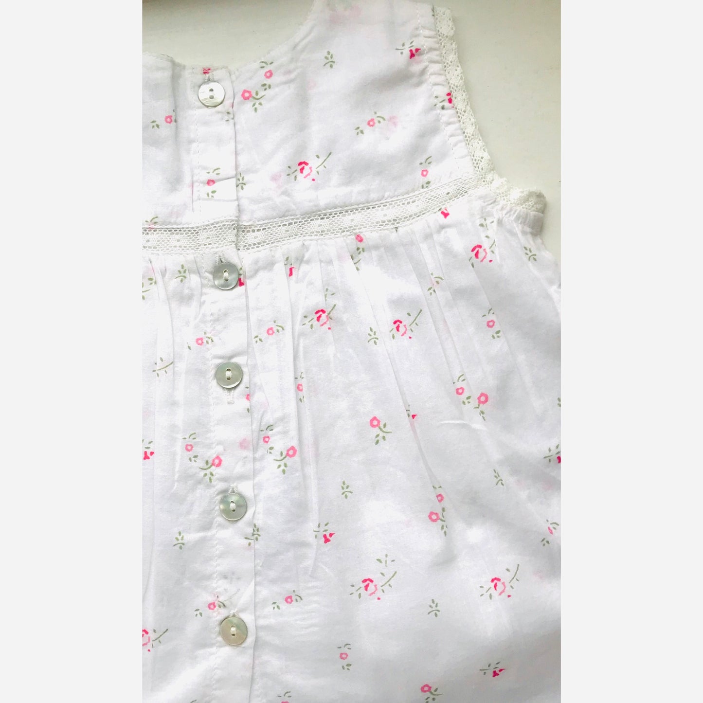 WHITE FLOREL DRESS SET