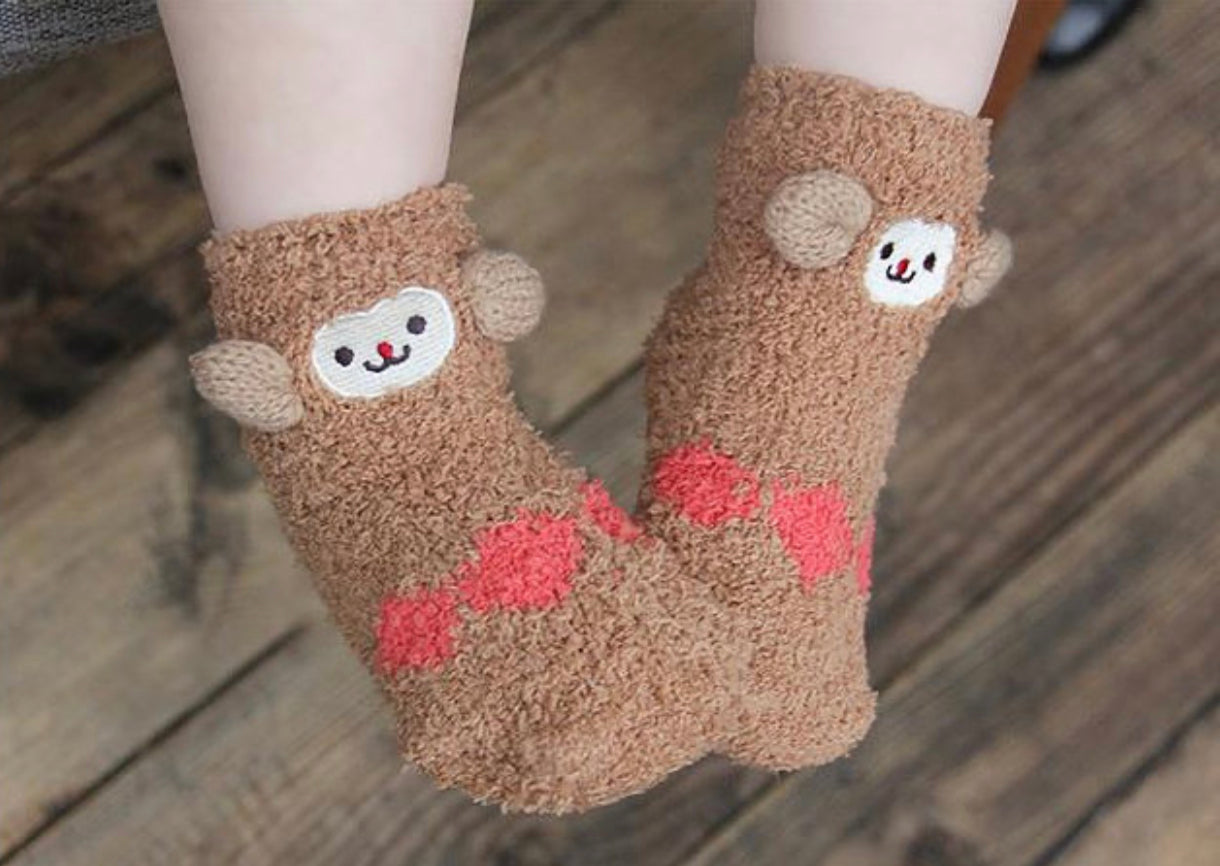 Baby socks animal print