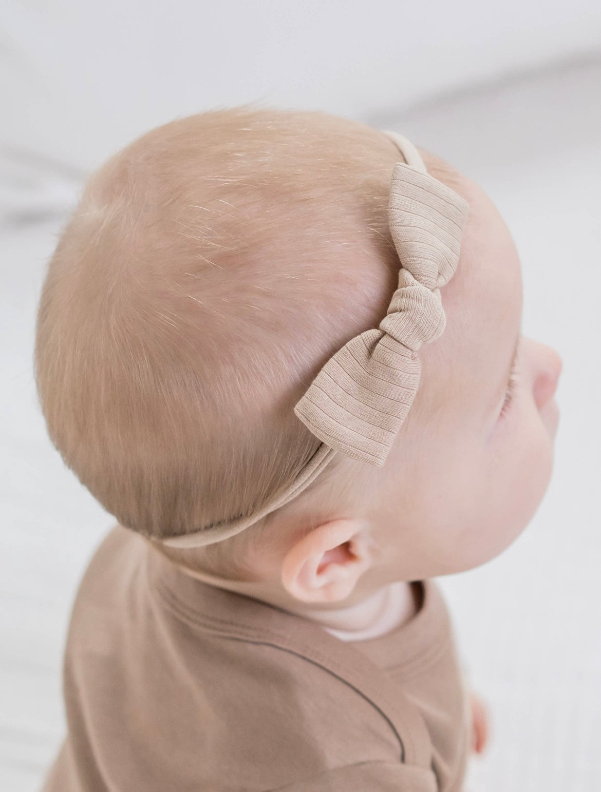 Muslin Bow Headband | Clay