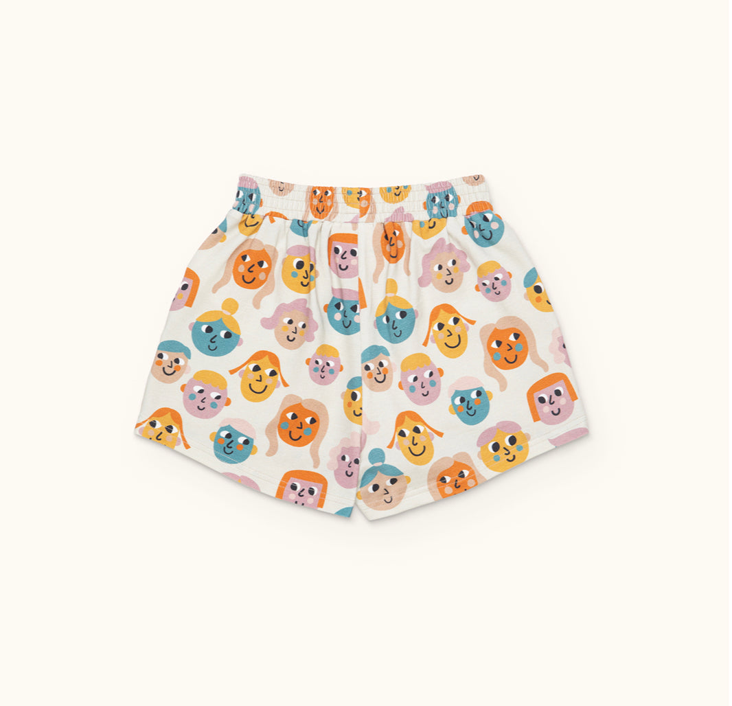 JERSEY CULOTTE SHORTS, HAPPY FACE