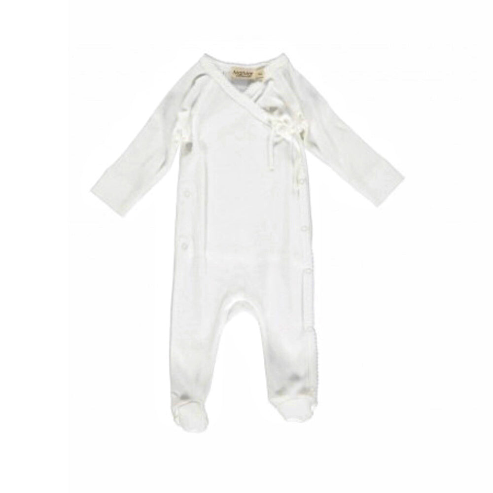 White Long-Sleeved Sleepsuit