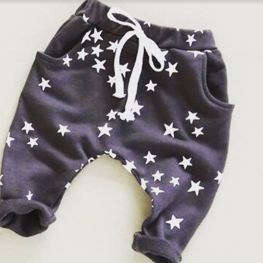 Star print jogger - Ivory