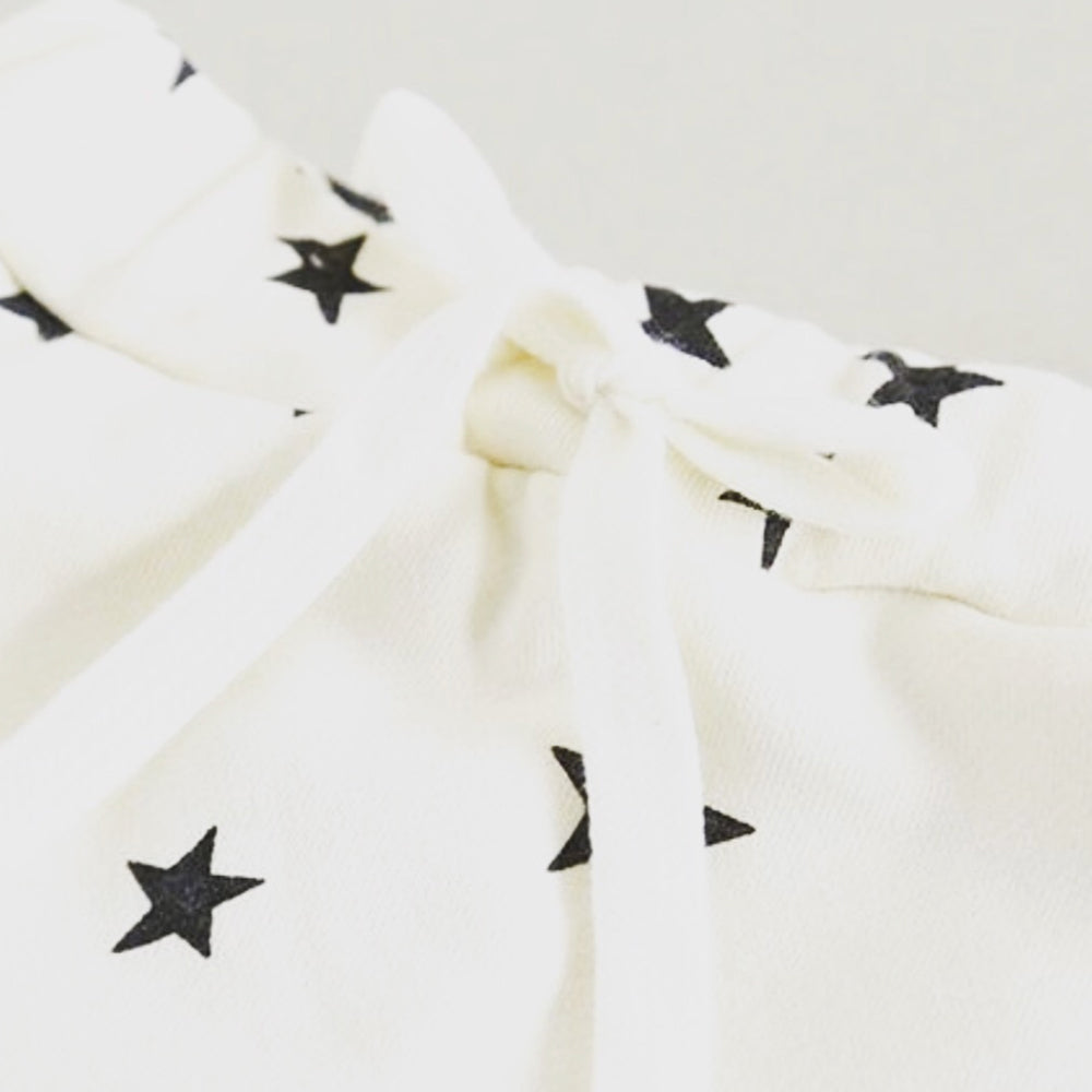 Star print jogger - Ivory
