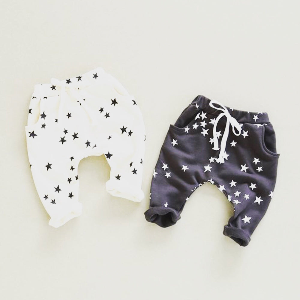 Star print jogger - Ivory